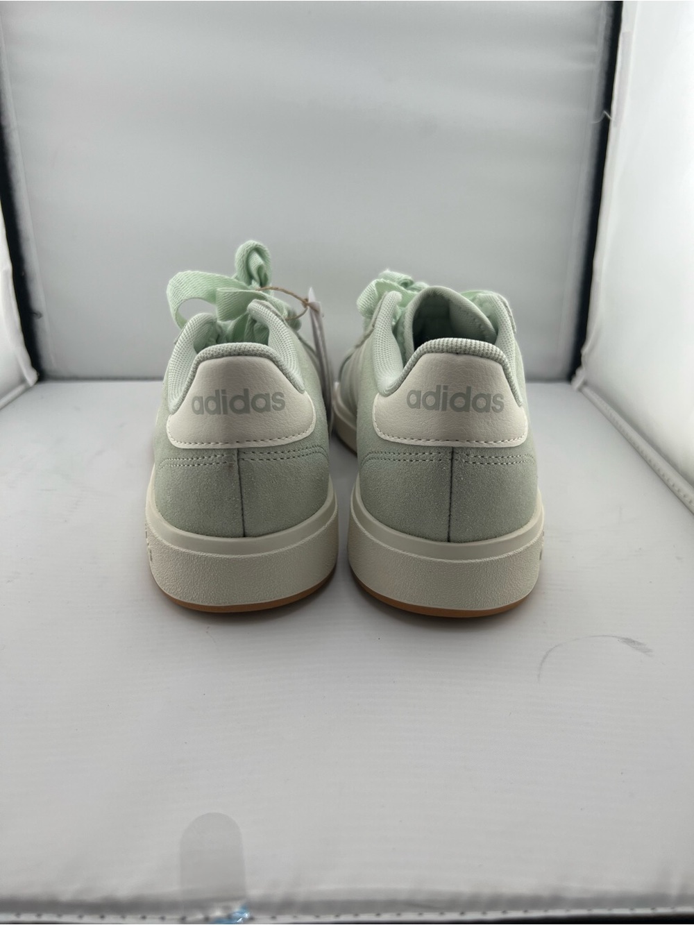 👟adidas Mint Green Suede Low-Top Sneakers - Picture 5 of 11
